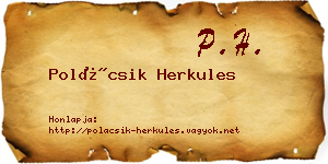 Polácsik Herkules névjegykártya